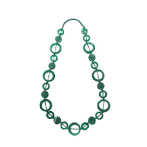 Collar Largo Bohemio de Moda, Estilo Vintage, Exagerado, Grueso, Hecho a Mano, con Cuentas de Madera y Resina, Único, Joyería India - Product Image 4