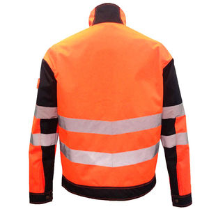 Chaqueta DE SEGURIDAD reflectante de alta calidad hecha en 2025 Material de poliéster transpirable OEM ODM Venta al por mayor Ropa de seguridad laboral Logo - Product Image 4