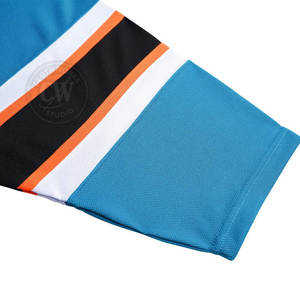 Concevez votre propre maillot de hockey sur glace nom d'équipe personnalisé-Design populaire couleur unie 100% polyester respirant séchage rapide hommes adultes - Product Image 4