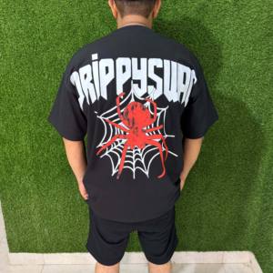 ชุดเสื้อยืดผ้าฝ้ายขาสั้นสำหรับผู้ชายไซส์ใหญ่พิเศษโลโก้ได้ตามต้องการระบายอากาศได้ดีชุดกีฬาฤดูร้อนปล่อยไหล่ใส่ฤดูหนาวไซส์ใหญ่พิเศษ - Product Image 6