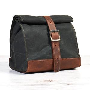 Sac à déjeuner isotherme réutilisable portable en toile de cuir écologique durable pour le travail au bureau, les voyages LCLB-0025 - Product Image 2