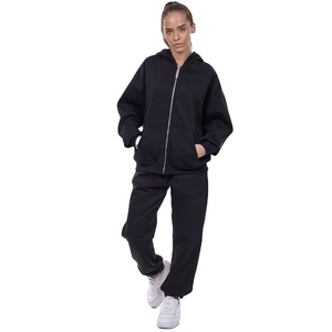 Sweat à capuche zippé pour femme, tenue décontractée, fermeture éclair intégrale sur le devant, tissu polaire doux, capuche réglable, manches longues, poches latérales, coupe décontractée - Product Image 1