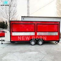 Chariot à churros spécialisé en acier inoxydable, aluminium et fibre de verre, remorque de concession, couleur personnalisée, moderne, mobile et remorquable pour la vente de snacks