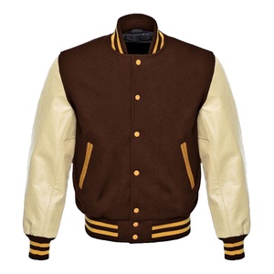 Chaqueta Universitaria de Invierno Gruesa con Cuello Alto y Logotipo Frontal en Lona Vintage de Primera Calidad, Diseño Más Reciente, Estilo Letterman de Béisbol 2026 - Product Image 2