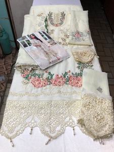 Robe de luxe en mousseline de soie brodée Salwar Kameez avec pierres lourdes, Collection de mariage de luxe, vente populaire, 2023 - Product Image 2