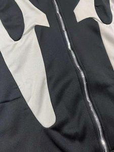 Sweats à capuche vierges Streetwear à blocs de couleurs personnalisés prix de gros Offre Spéciale sweats zippés à la mode bases coton mélangé - Product Image 3