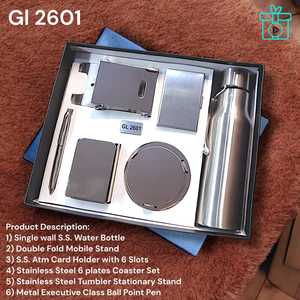 Meilleur prix Ensemble combiné 6 en 1 Bouteille d'eau Support de téléphone portable Porte-carte ATM Sous-verre Support de papeterie Stylo à bille - pour cadeaux - Product Image 1