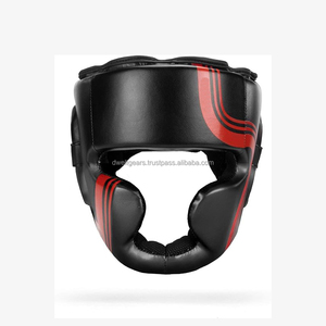 Protège-tête de boxe en cuir pour enfants avec logo personnalisé, à lacets, équipement d'entraînement professionnel pour le sparring, résistant aux chocs et respirant - Product Image 5