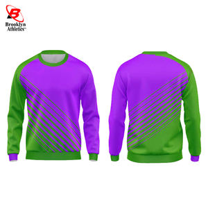 Venta al por mayor en blanco personalizado cuello redondo sudadera de gran tamaño 300gsm algodón slim fit sudadera para los hombres - Product Image 5