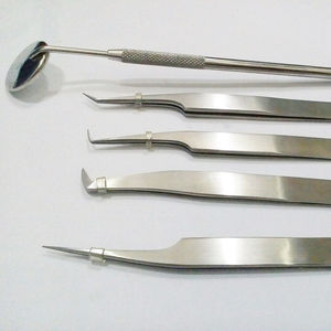 Pince à épiler d'extension de cils en acier inoxydable certifiée CE ISO de haute qualité avec logo personnalisé-miroir et fournitures de cils durables - Product Image 1