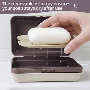 Jabonera de Acero Inoxidable para Montar en la Pared con Marco Metálico Resistente para Uso en Baños y Duchas - Product Image 2