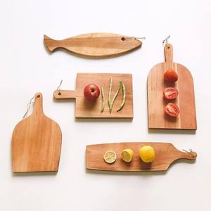 Platos de madera para servir alimentos, platos de madera para servir cenas Premium, diseño moderno para el hogar y los restaurantes - Product Image 1