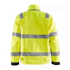 Chaquetas de seguridad de alta visibilidad personalizables 2025 reflectante de alta calidad de manga larga de trabajo de seguridad use su propia marca - Product Image 2