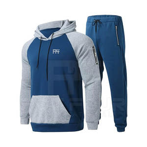 Ensemble de survêtement pour homme tendance et très vendu, coupe classique, 100% coton, respirant, séchage rapide, confortable, vêtements d'entraînement d'hiver - Product Image 1