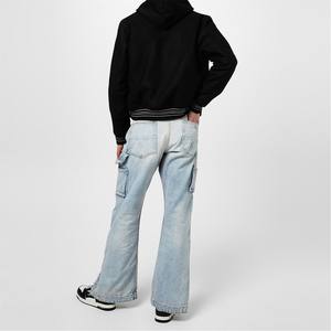 Vente entière personnalisée de haute qualité 100% polyester plaine blanc col montant veste universitaire pour hommes à manches longues veste personnalisée - Product Image 6