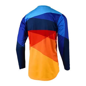 100% Polyester Motocross Jersey Personnalisé Séchage Rapide Auto Racing Maillots Coupe-Vent Maille Tissu Meilleure Qualité Imprimé Moto - Product Image 3