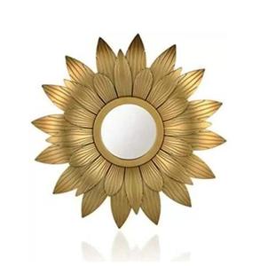 Customized Design Wall <b>Mirror</b> For Home Livingroom Hotel Hallway Decorative Use <b>Hanging</b> Metal Wall <b>Mirror</b> In Gold Colour - Product Image 5