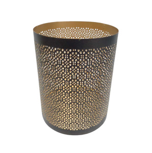 Support en métal rond en fer de qualité supérieure nouveau Design pot de bougie de couleur noire pour la décoration de salon à la main - Product Image 3