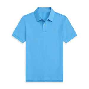 Camisa de manga corta de verano para hombre, Jersey informal a rayas de algodón, camiseta Polo elástica - Product Image 5