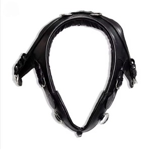 Arnés de Carreras de Caballos con Cuello Francés de Primera Calidad, Exportaciones Globales MH, Cuero Indio, Acolchado Suave, Relleno de Lana - Product Image 5