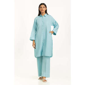 Conjunto de Dos Piezas de Algodón Chambray con Botones IPST-44558-B - Product Image 4