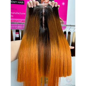 Vente en gros 100% Remy vietnamien vierge cheveux humains Premium faisceaux de cheveux 14 pouces couleur ombrée os cheveux raides armure - Product Image 3