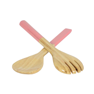 Ensemble d'ustensiles de cuisine en bambou filé à la main outils de service en laque brillante écologique, vaisselle de qualité supérieure fabriquée au Vietnam - Product Image 5