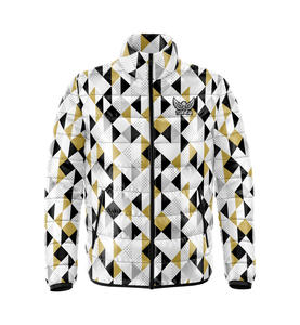 Recién llegado, chaqueta acolchada para hombre, abrigo de invierno brillante, tela de lona personalizada, estilo de calle principal, logotipo frontal para el calor del invierno - Product Image 3