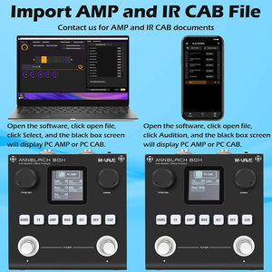 Pédales de guitare Black Box M-VAVE Pédale d'effet combinée Support de batterie intégré Chargement IR ANN - Product Image 4