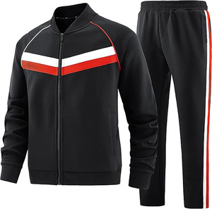 Ropa de entrenamiento y jogging transpirable para hombres, chándal con logotipo personalizado para hombres, conjuntos de chándal de gimnasio para hombres - Product Image 1