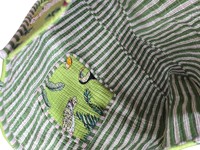 Sac fourre-tout à bandoulière matelassé imprimé jungle vert fait à la main, sac de shopping pour femmes, imprimé à la main