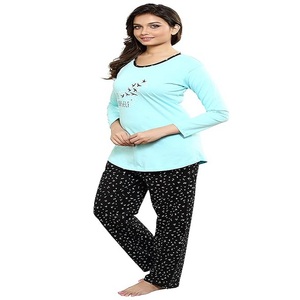 Conjuntos de ropa de dormir con estampado completo de talla grande para mujer, camiseta ligera de manga corta de 2 piezas de secado rápido, pijama estampado - Product Image 3