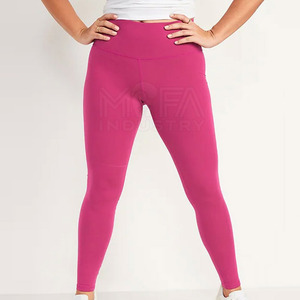 Leggings de yoga transpirables y elegantes para mujer, pantalones de gimnasio de cintura alta con cintura elástica, patrón sólido, nuevo diseño - Product Image 5