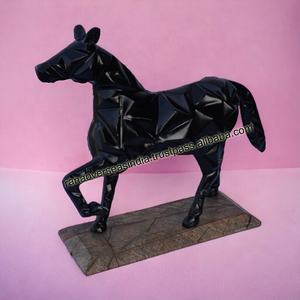 Caballo de pie, estatua de Metal de aluminio, estatuilla de Arte de caballo, decoración decorativa para el hogar, Hotel y oficina - Product Image 6