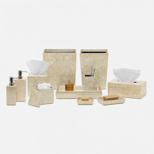 Organisateur de salle de bain de luxe incrusté de coquille d'oeuf ensemble d'accessoires de salle de bain fabriqués à la main fabriqués au Vietnam grossistes de décoration intérieure - Product Image 3