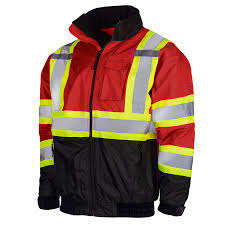 Chaqueta de Seguridad de Alta Visibilidad ANSI Clase 2 para Hombre con Logotipo Personalizado y Luz LED Intermitente - Halex International - Product Image 4