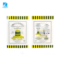 Sachet d'emballage pour café, scellé sur trois côtés, thermoscellé, haute qualité, laminé, imprimé sur mesure, taille personnalisée, OEM/ODM, certifié ISO