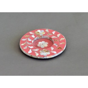 Modern Elegant Bone Inlay Serving Coaster Set <b>Resin</b> Wood Cup Mat with Inlay Hotel Home <b>Table</b> Use Wholesale Pad <b>Table</b> <b>Top</b> Decor - Product Image 2