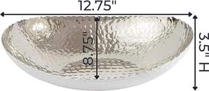 Bol fait main de créateur de luxe avec texture nickelage poids léger bol ustensiles de cuisine dessus de table - Product Image 5