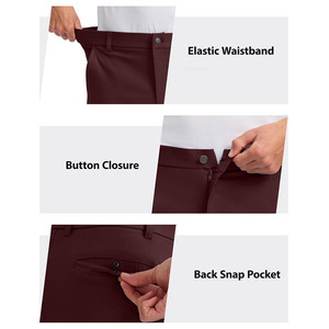Short de golf respirant séchage rapide classique été quotidien décontracté mode couleur unie short haute performance pour hommes - Product Image 5