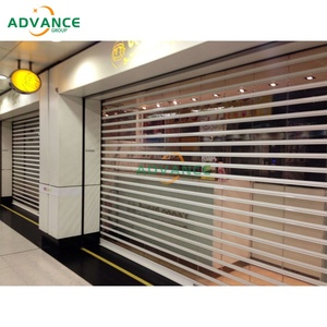 Hiện đại Polycarbonate rõ ràng Con lăn màn trập PC trong suốt cán màn trập cửa cho ngân hàng Cửa hàng bán lẻ an ninh hiển thị rõ ràng - Product Image 1