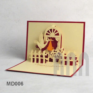 Cigogne Baptême Invitation Carte De Voeux 3d Anniversaire Pop up Cartes Papier Artisanat - Product Image 5