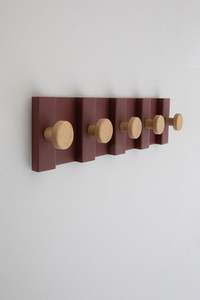 Decorative wooden heart wall hook <b>hanger</b> with golden metal <b>clothes</b> knob stylish coat rack wall mounted organizer entryway stand - Product Image 4