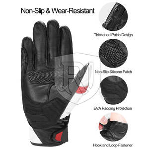 Gants de moto en cuir de haute qualité avec écran tactile respirant Caractéristique Nouvel accessoire high-tech tendance - Product Image 3