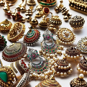 ต่างหู Adhiksha Oxidated เกรดสูงเครื่องประดับแฟชั่นจากผู้ผลิตอินเดียโดยตรง - Product Image 5