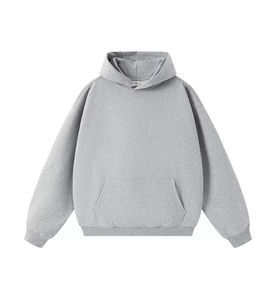 Top High Quality Unisex Essential Oversized Heavyweight Cotton Pullover Custom Drop Shoulder Hooded Cotton <b>Men's</b> XL Blank <b>Hoodie</b> - Product Image 5