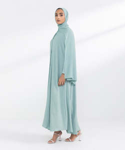 Ropa de tela personalizada mujeres Abaya vestido musulmán de alta calidad islámico de talla grande vestidos musulmanes abayas para damas - Product Image 3