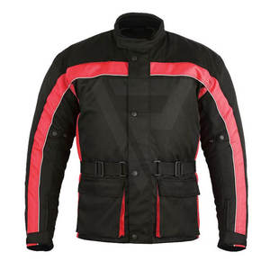 Custom Cordura Two Piece Motorbike Racing <b>Suit</b> <b>Men</b> <b>Red</b> Black Waterproof Protective Motorcycle Riding Gear OEM Wholesale Pakistan - Product Image 3
