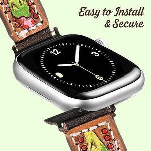 สายนาฬิกาหนังวัวเม็ดบน20มม. สไตล์คาวบอยสาว/คาวบอยแบบตะวันตกระบายอากาศได้อุปกรณ์เสริมแฟชั่นใหม่จากผู้ผลิต - Product Image 4