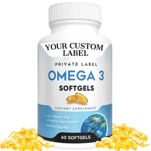 Omega 3 Fish OIl by Vox Nutrition Helps Joint Flexibility Visual Support Supports Brain And Nerves Anti Aging Private Label